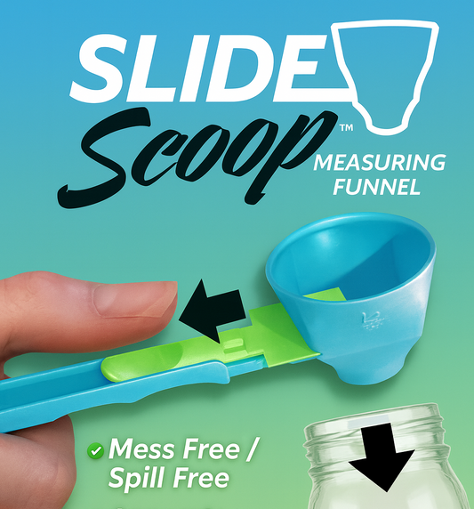 Slide Scoop Measuring Funnel- 2Pcs