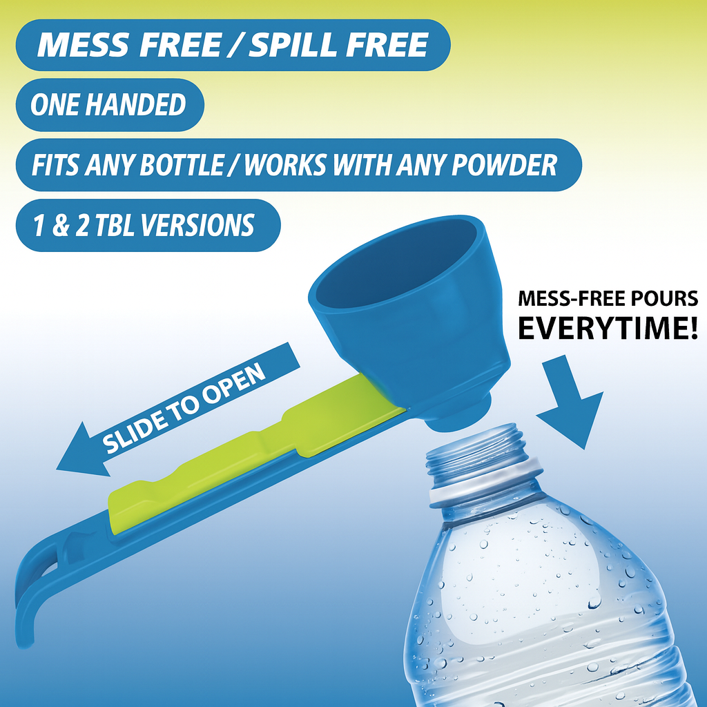 Slide Scoop Measuring Funnel- 2Pcs